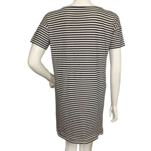EVERLANE Tee Dress, S, Navy/white stripes, Short sleeves, Short/Mini, Casual - Picture 9 of 13